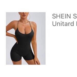 SHEIN SXY Criss Cross Backless Romper